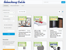 Tablet Screenshot of beleuchtung-led.de